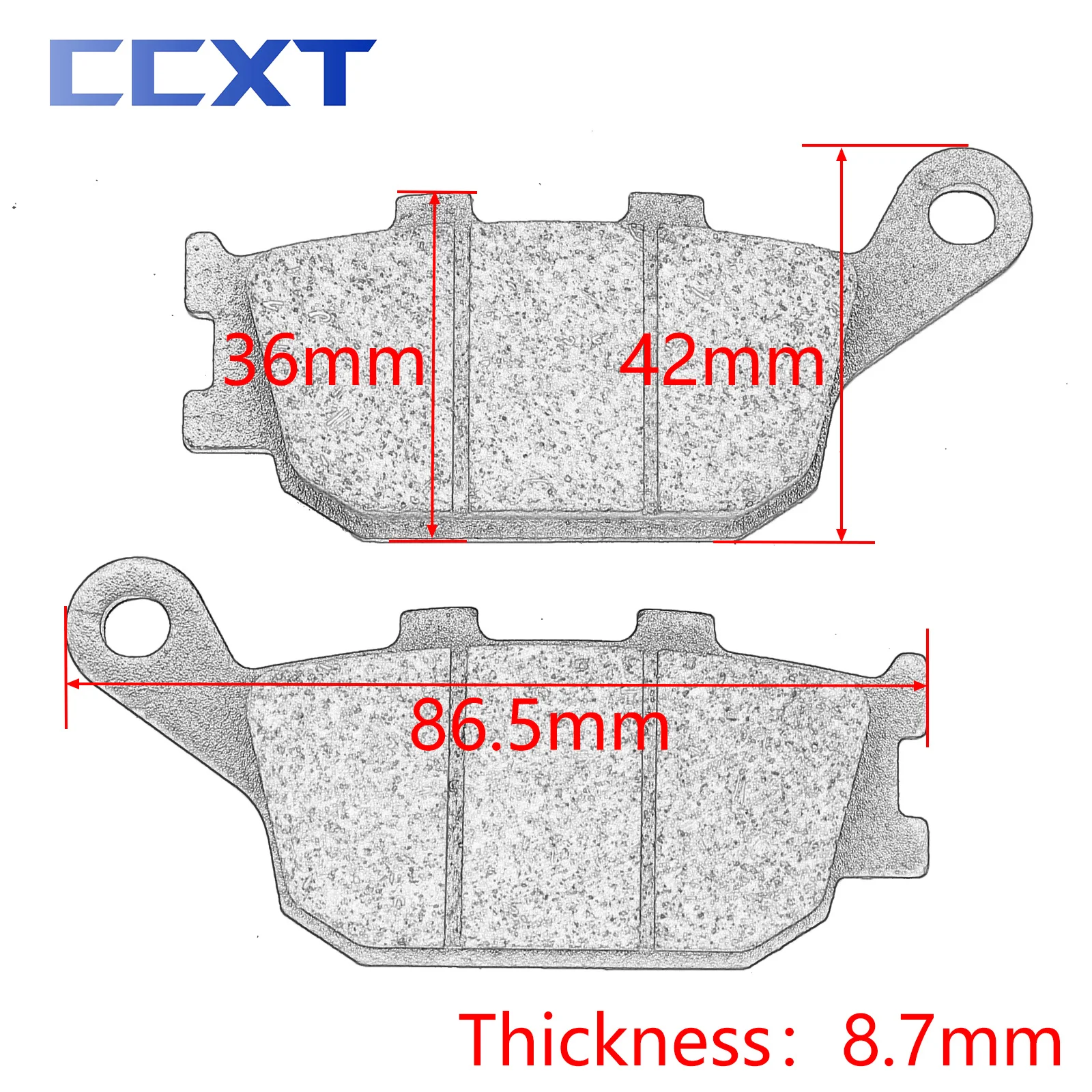 Motorcycle Rear Disc Brake Pads for Yamaha MT-07 MT-09 MT-10 YZF R1 R6 YZF600 YZF R6S FZ FZ1 FJ09 07 09 10 XSR 700 900 2003-2021