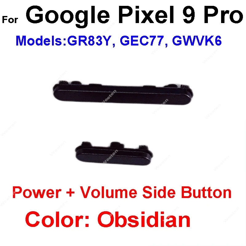 

Кнопка регулировки громкости для Google Pixel 9 Pixel 9 Pro XL 9Pro Включение и выключение Кнопка громкости Боковая мощность Громкость вверх вниз Ремонт клавиши