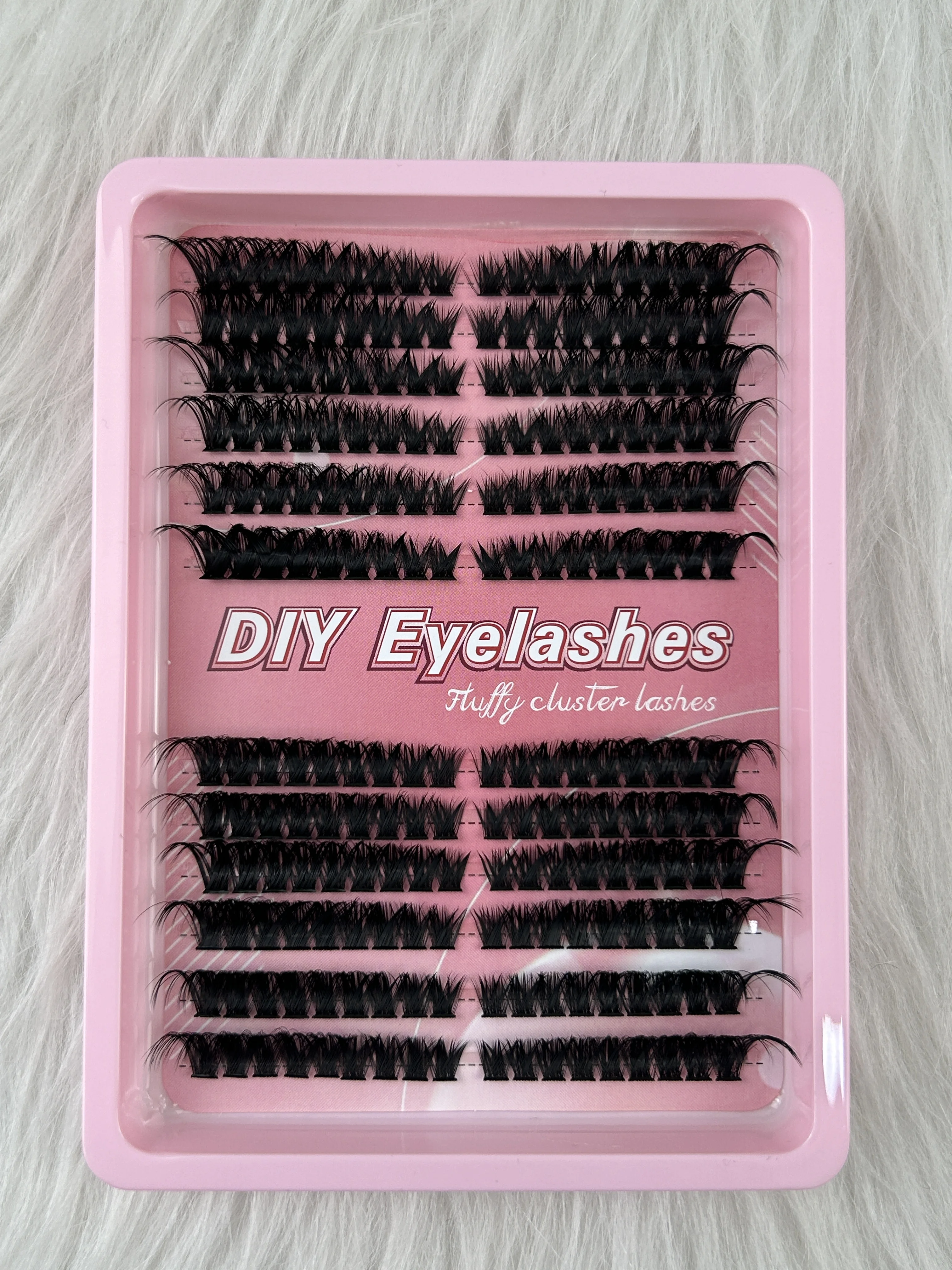 Kit de extensión de pestañas esponjosas 30P/40P/50P/60P/80P/100P, kit de extensión de pestañas gruesas, maquillaje para principiantes de 10-16mm