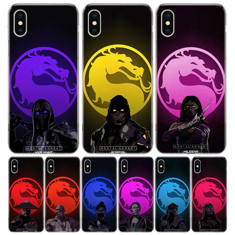 Scorpion Zero Sub Mortal Kombat Silicon Call Phone Case For Apple iPhone 16 15 14 11 Pro Max 13 Plus 12 Mini 7 8 + X XR XS SE Co