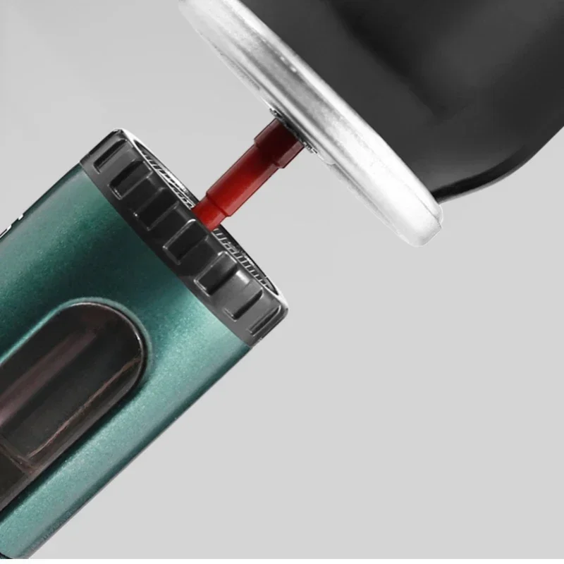 JOBON Metal Windproof 3 Jet Blue Flame Butane Gas Torch Lighter Classic Grinding Wheel Ignition Visible Gas Window Cigar Lighter