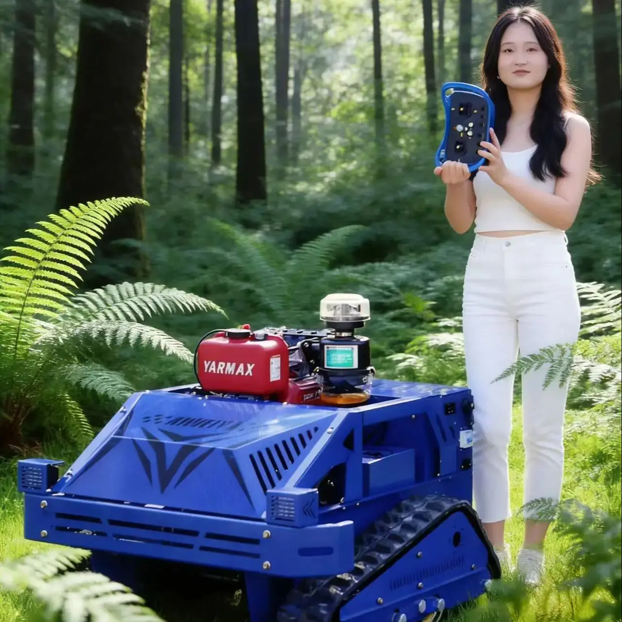 Customized Home Remote Lawn Mowers Auto Navigation Wireless Operation for Small Yard Flail Mower