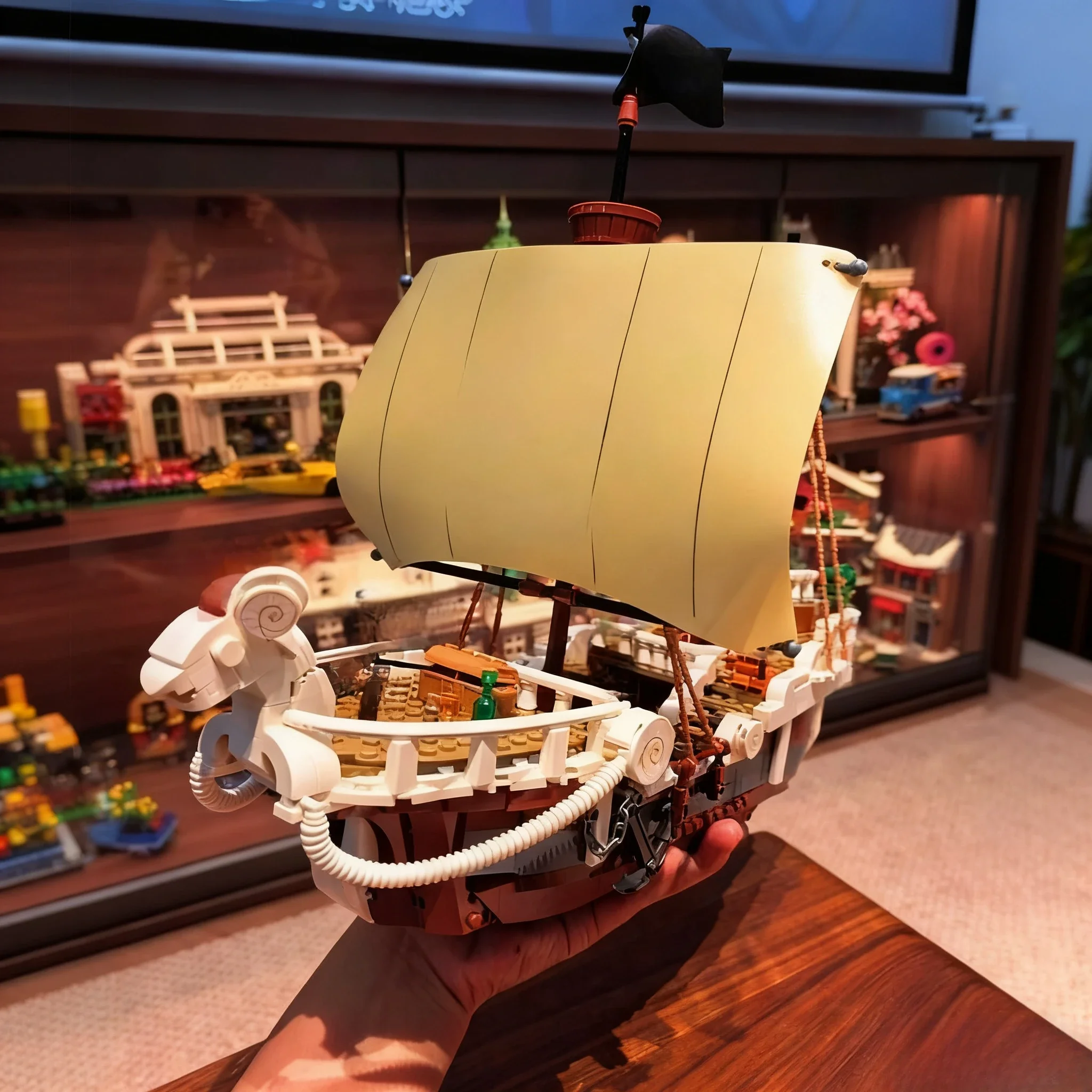 2025 nouveau stock bloc de construction bateau ensemble 1376 pièces créatif bricolage enfants anniversaire noël jouet cadeau 75639