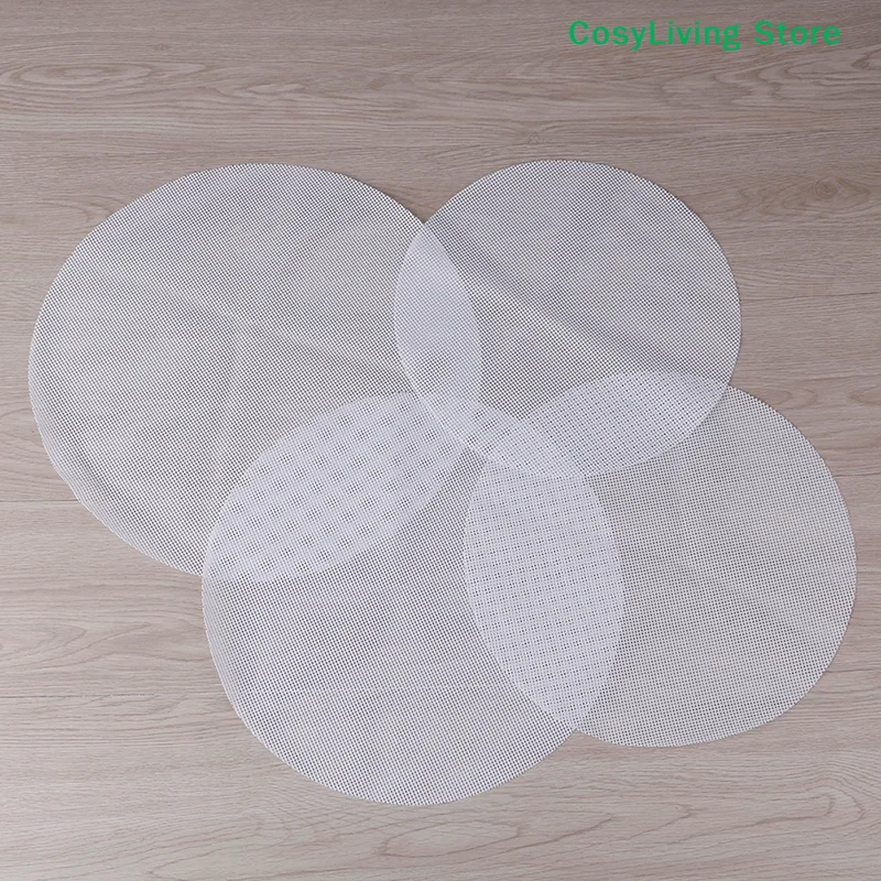 [CL]Round Non-Stick Silicone Mesh Cloth Baking Liners Steamer Pad Dumplings Buns Mat[CL]