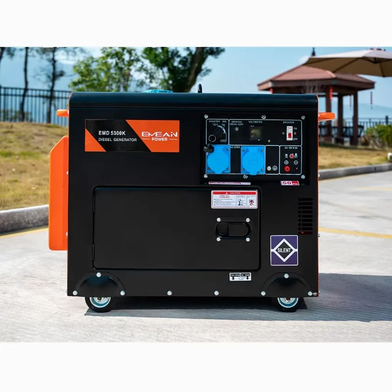 1/3 Phase Portable 220v/380v Mini Silent Home Use Standby Diesel Generator Sound Proof 3kw 5kva 6kw 7kva 8kva Silent