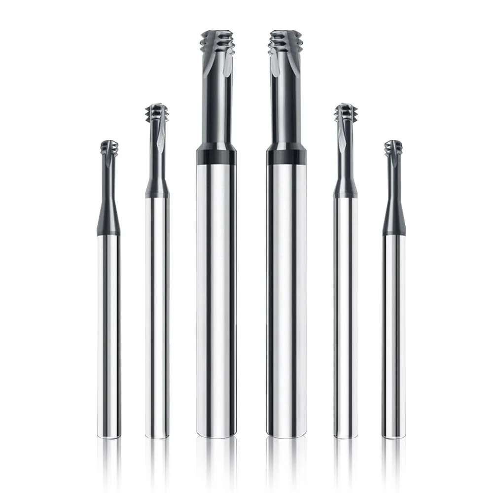 

Long Reach 3 Flute Thread Mill M1.6-M14 Extended Solid Carbide CNC Thread Milling Cutter for Deep Hole Thread Machining