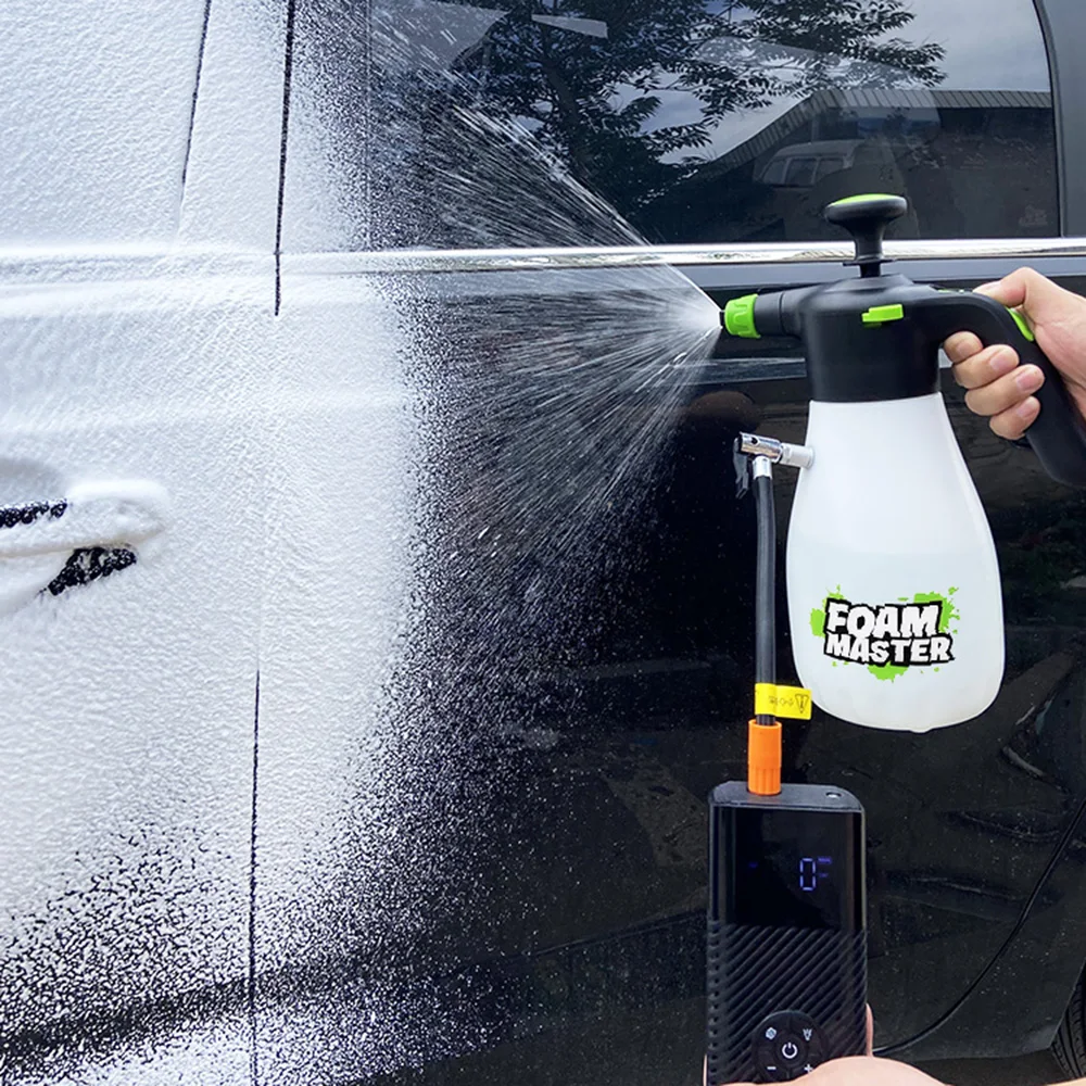 2.2Hand Pump Foam Sprayer Snow Foam Gun Nozzle With Pressure Relief Valve Car Wash Spray Bottle Window Cleaning Tools