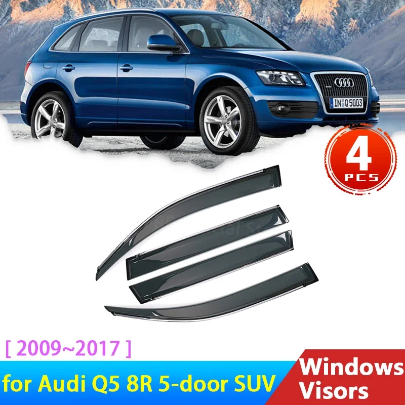 Windshield for Audi Q5 8R 2009~2017 5-door SUV Accessories 2008 2009 2012 Deflectors Car Window Visors Trim Rain Eyebrow Guards