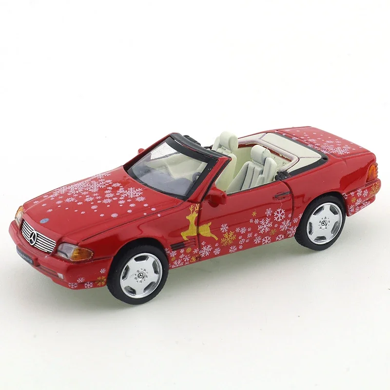 DCT 1/64 Alloy Toy Christmas Convertible Car Model Simulation Miniature Car Model Collection Adornment Toy