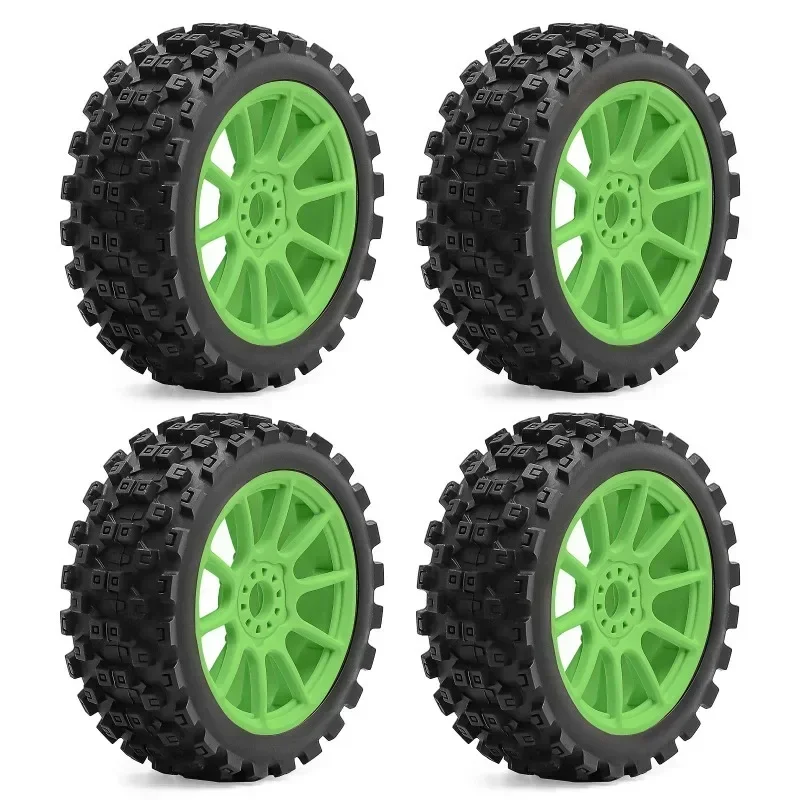 

115mm Wheel Rim and Tires RC Tyre 17mm Hex for RC Car Parts Off Road Buggy 1/8 ARRMA TYPHON KYOSHO HSP Upgrade Parts