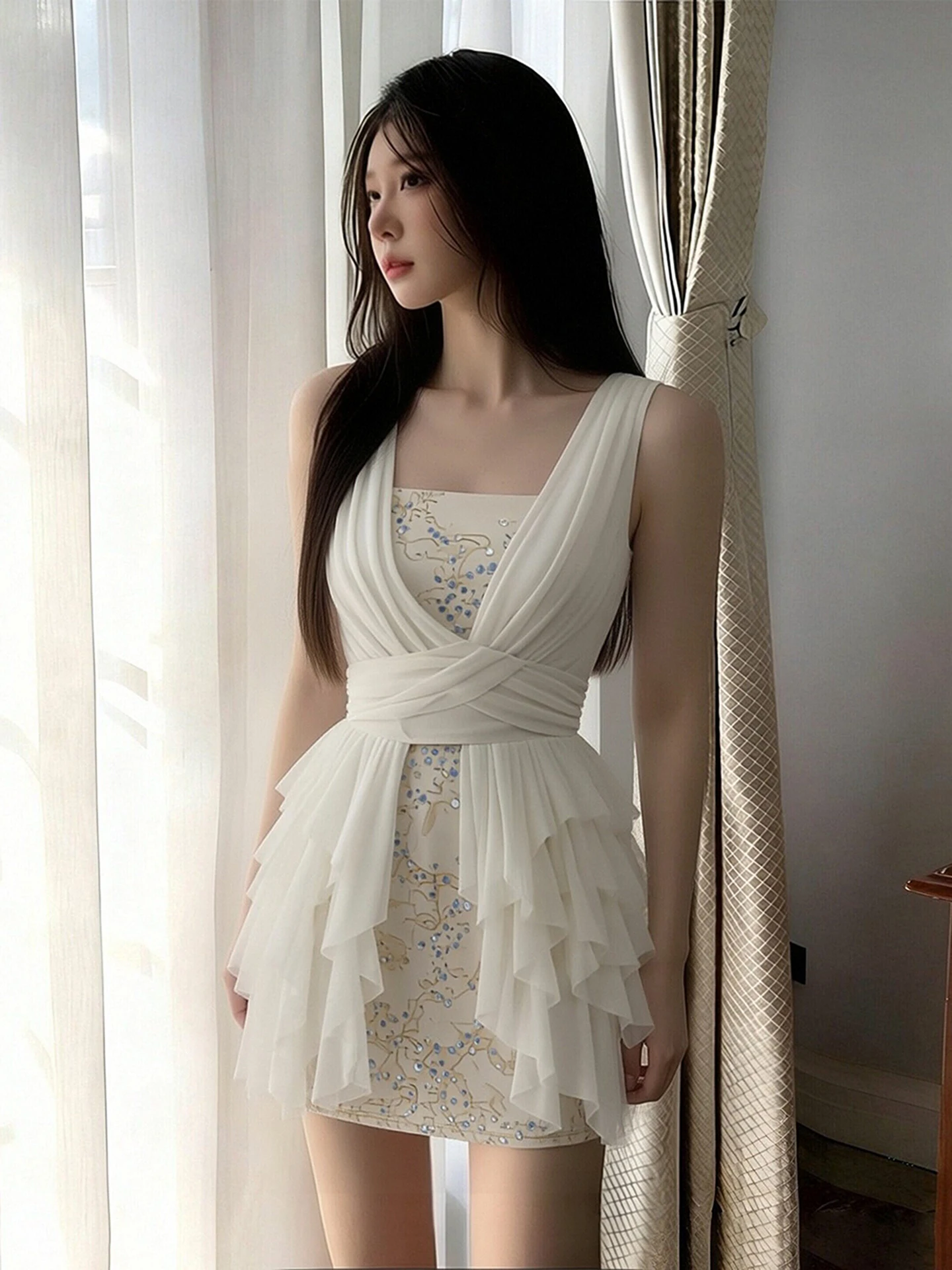 

Allure Design Sensual Gentle Korean Sle Date Dr 2026 New Women's Faion Slim Fit High Waist A-Line ort Skirt