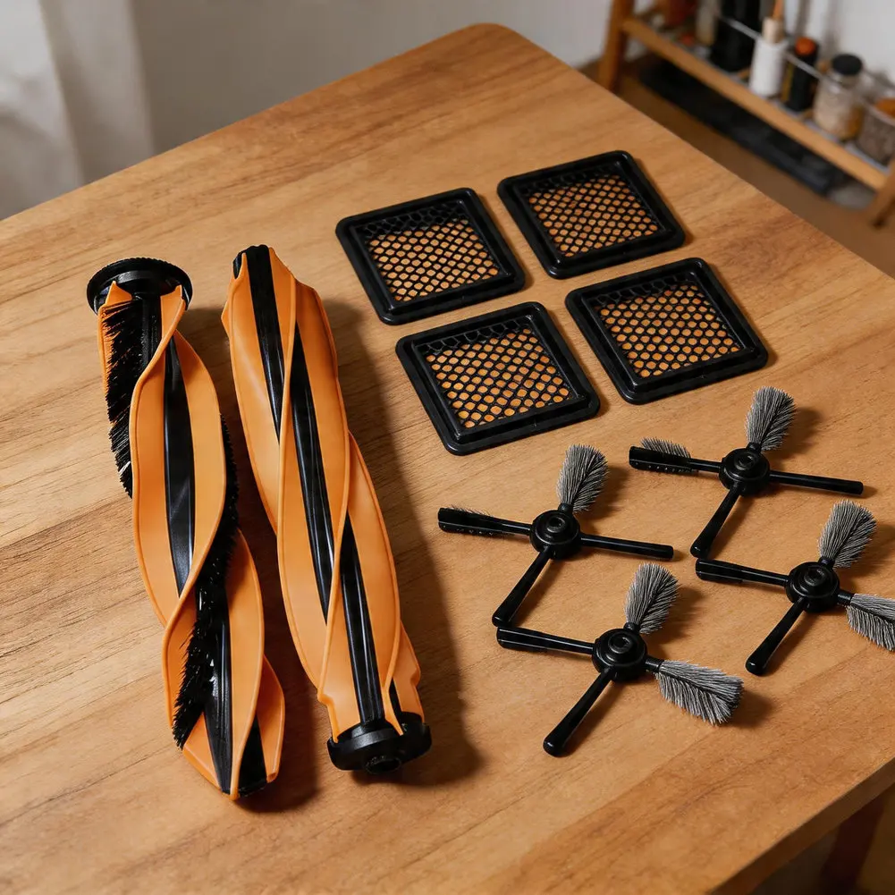 

12 шт. основных и боковых щеток с фильтрами для Mova Z60 Ultra/Pro Roller Full-Function/автономного робота-пылесоса