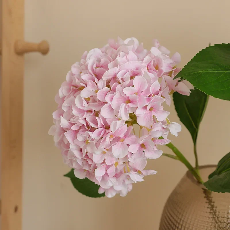 

2pcs Simulation Flowers Silk Hydrangeas Plant Office Decorative Fake Flower Artificial Big Branch Hydrangea Wedding Decoration