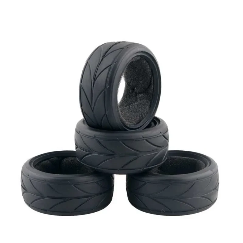 4 pezzi 1/10 1/12 1/14 1/16 pneumatici da corsa per camper per auto sportive a pianale