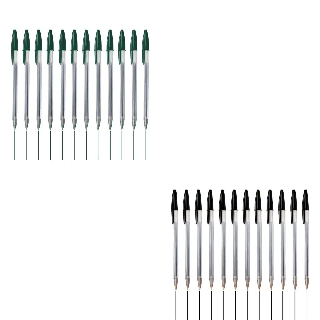 Multicolor Ballpoint Pen Plastic Ball Pen Bold Point 1.0mm Smooth Writing Oil Pen for Office School Students Writing Pen