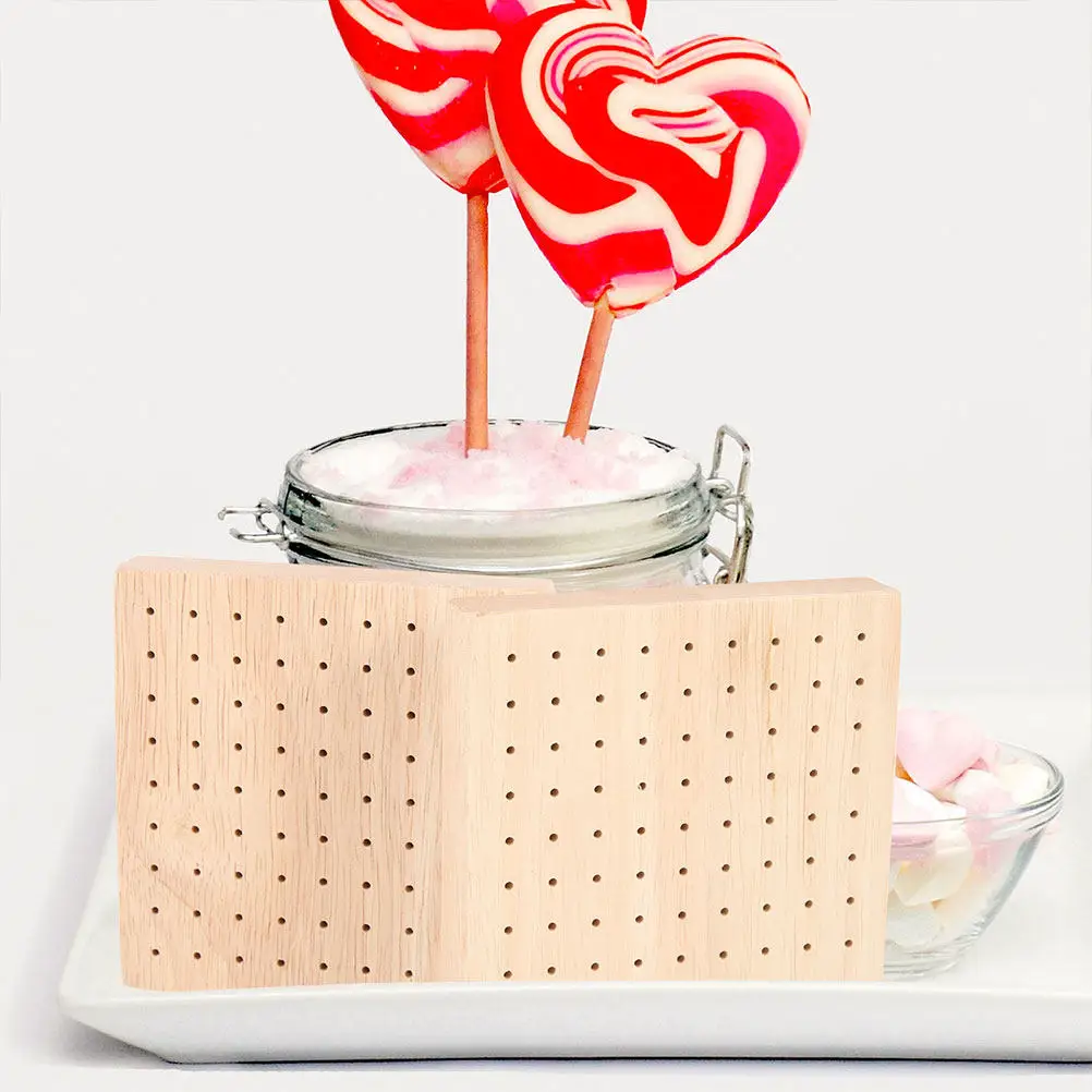 Wood Lollipop Holder Display Rack for Cake Pops Stand Drying Dessert Table Decoration Wedding Birthday Baby Shower Family