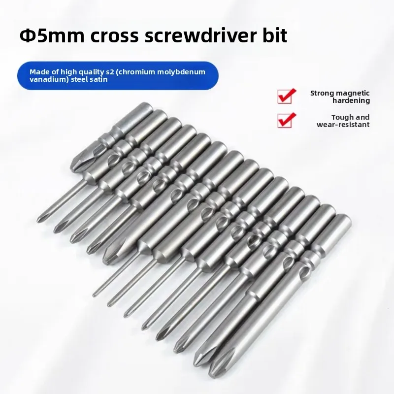 

High - Quality Electric Screwdriver Bit 801 Made of S2 Steel 5mm PH2 Cross Electric Screwdriver Tip for Precise and Durable Use