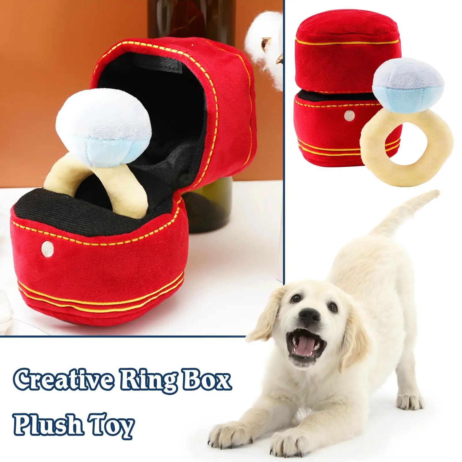 

New Box Plush Toy Love Diamond Soft Stuffed Puppies Bitter Dog Interested Kids Toys Toy Pet Cute N3f7