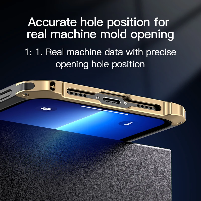 Aluminum Metal Shockproof case For iPhone 15 14 13 12 Pro Max Armor Back Cover for iphone 15 14 Pro XS MAX XR 6 7 8 Plus X Coque