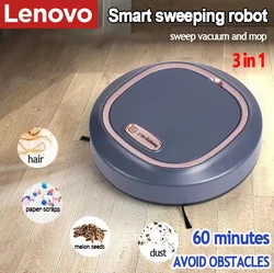 Lenovo Smart Sweeping Robot Mini Silent Vacuum Cleaner Sweep Mop Brush Three-in-one Multi-function Intelligent Cleaning Machine