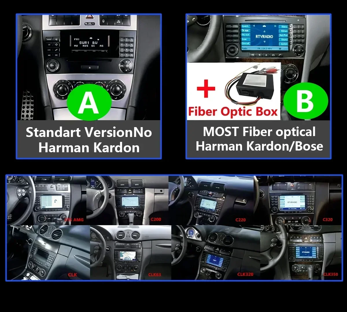 سيارة Autoradio لمرسيدس بنز C/G-Class CLK W203 W209 C180 C320 2004-2011 يدوي مبادلة استبدال دليل تحديث تحديث FM 4G