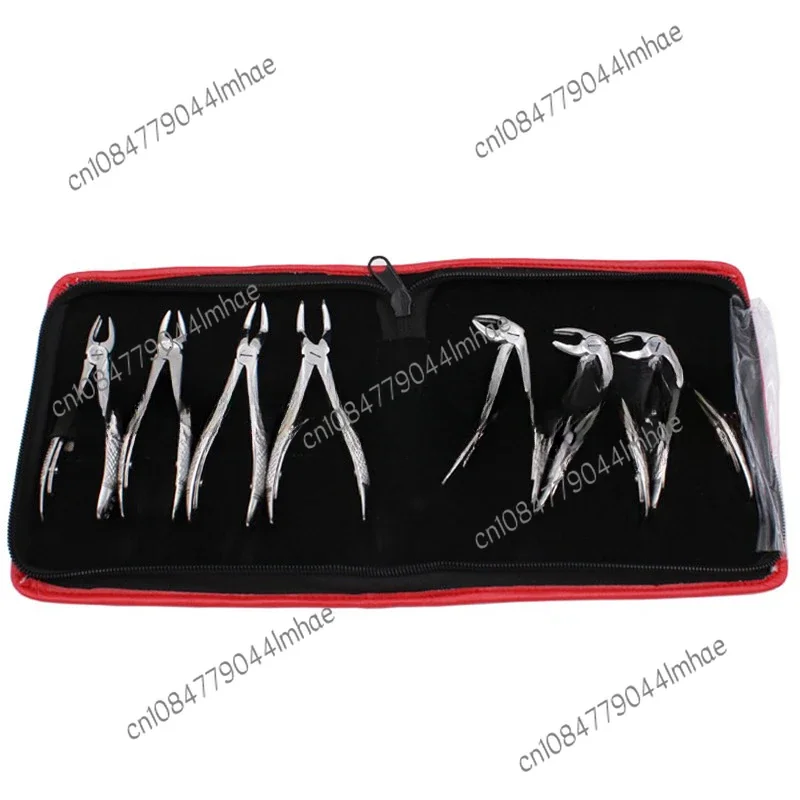 Dental Children's Tooth Extraction Pliers Set, Minimally Invasive Tooth Extraction Pliers, Stainless Steel 7-piece Set