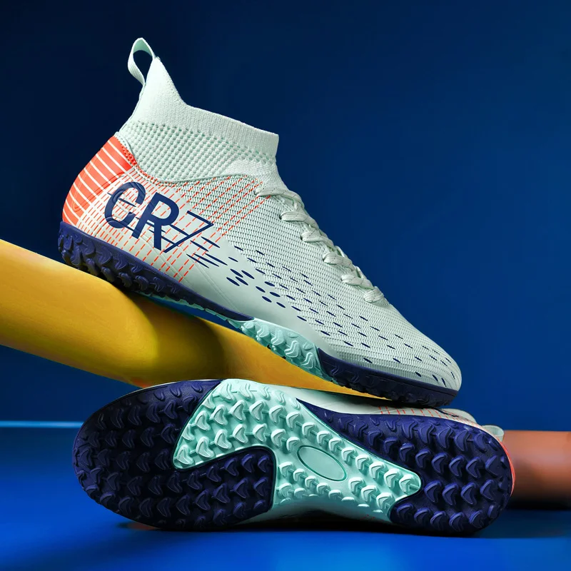 High-Top Soccer Shoes Men's Quality Football Boots Professional Training Durable Breaathable Outdoor Grass Non-Slip Soccer Shoes