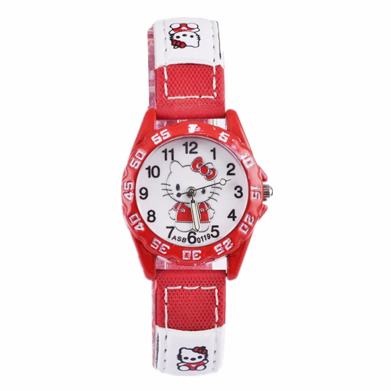 Anime Figure HelloKittys Cartoon Cute Toy Watch Red Student Women Watch Kids Fashion Premium Beauty Gifts