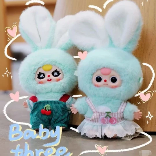 

New Babythree Mini Little Rabbit Blind Box Baby Three Vinyl Face Mysterious Box Figure Pvc Surprise Model Doll Customized Toy