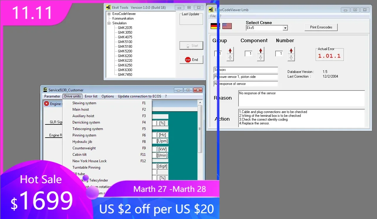 

АвтоDVD Manitowoc Grove Cranes Диагностическое программное обеспечение
