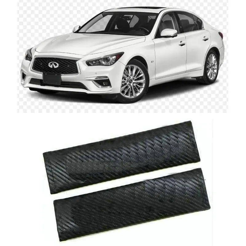 

Carbon Fiber CF style Safety Seat Belt Cover For infiniti Q50 ex30d ex37 fx35 fx45 fx37 Q40 Q70 QX50 QX60 QX70 QX80 fx50 g37