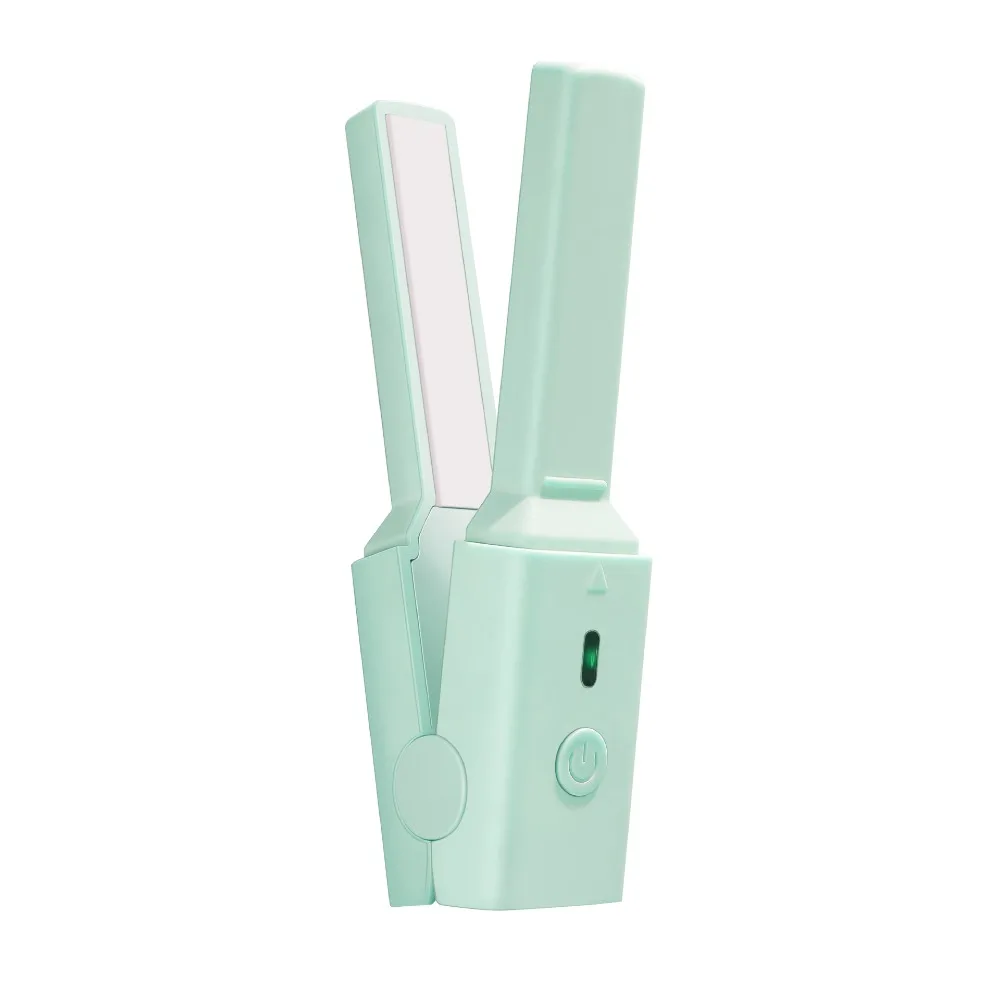 Dual-use Mini Hair Straightener Low Power USB Plug-in Curling Splint Dormitory Available Hair Curling Straightener