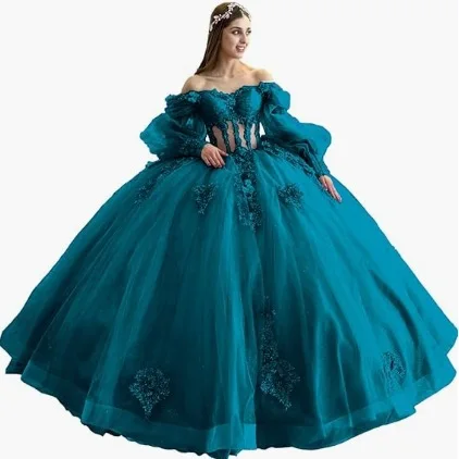 NONE Quinceanera Ball Gown Purple 5