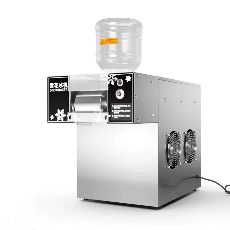 Snowflake ice machine, cream ice crusher, making snowflake ice shaver