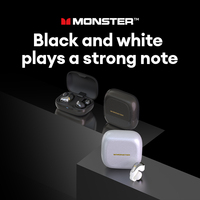 Monster MQT61 Open-Ear Bluetooth Earbuds Game Mode Hi-Fi Sound Sport Earphones with Touch Control Wireless Headphones Waterproof