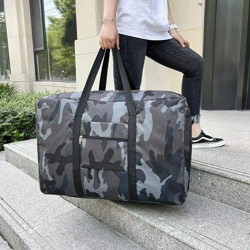 1PCS Solid Wear-resistant Oxford Moving Bag Shape High Load-bearing College Dorm Bedding Organizer for Short Trip Luggage Carry