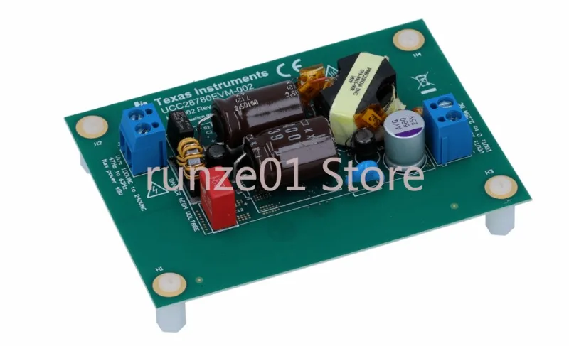 Módulo Conversor AC e DC, Braçadeira Fonte, Flyback 45W, UCC28780EVM-002 UCC28780