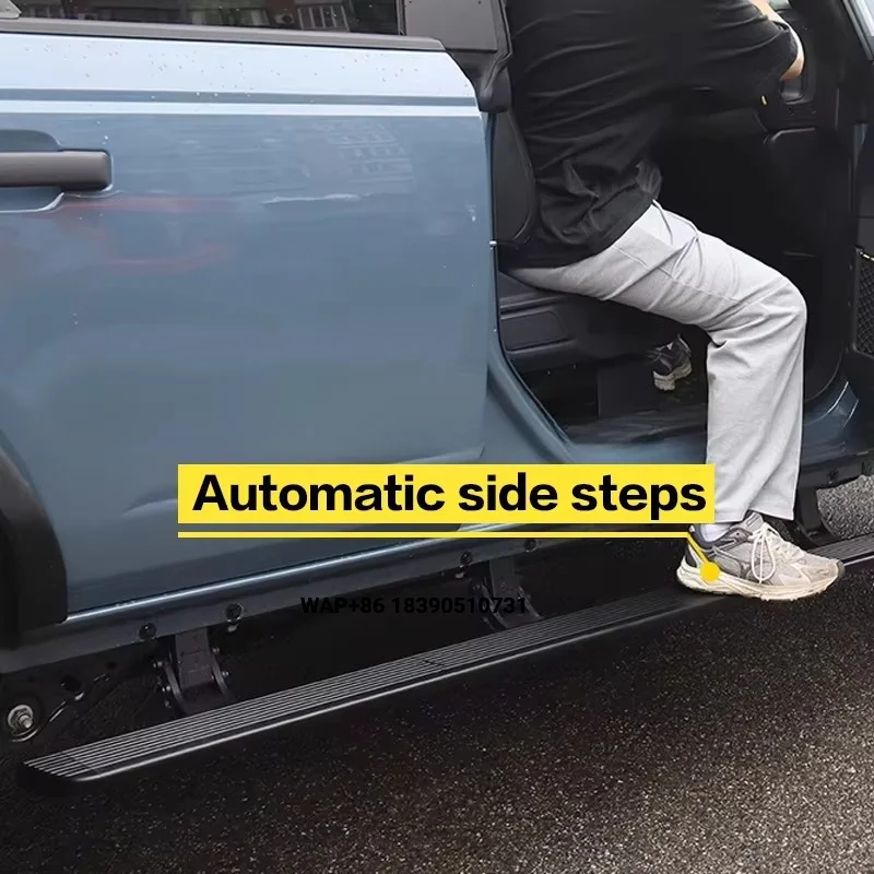 

Running Board with Led Light for Electric Step with Automatic Retractable Side Steps Getting on and Off the Vehicle