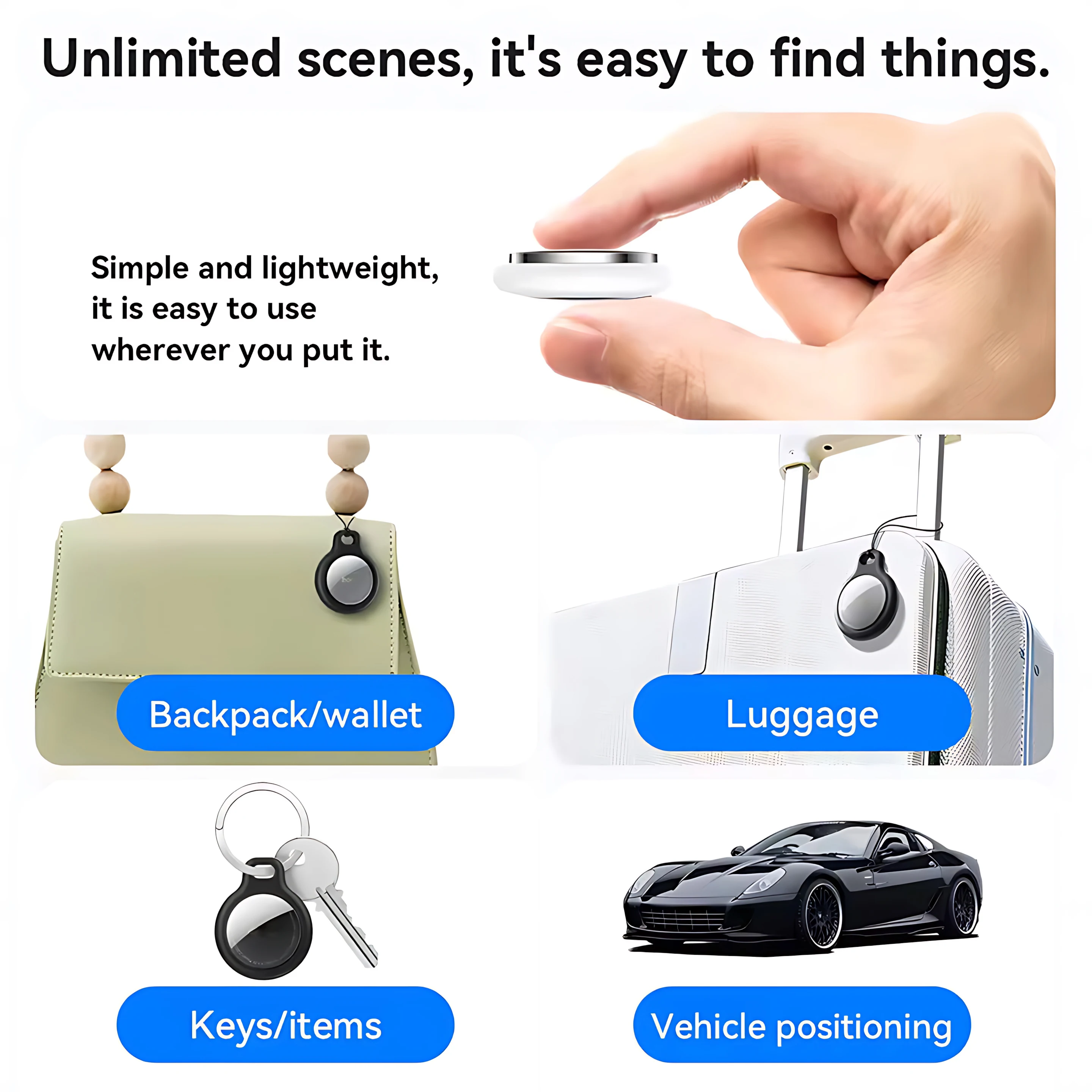 Smart Finder isearching Find My Device GPS-Tracker Smart Tag Bluetooth Search Locator Tracking Finder Global Positioning Anti-Lo