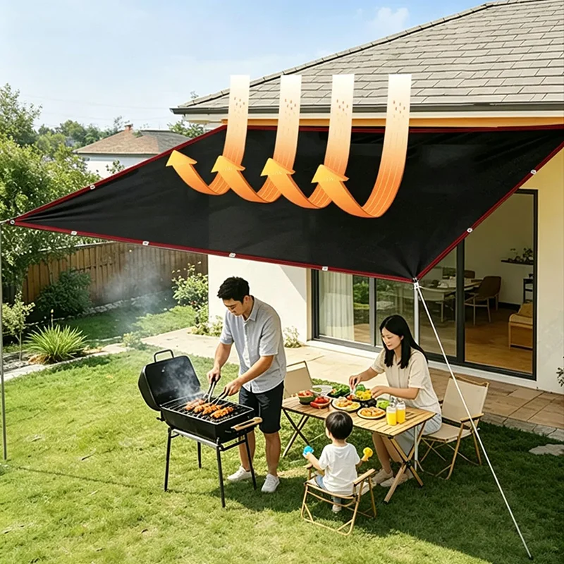 12 PIN Black Shade Cloth Sunshade Net Plant Greenhouse Cover Mesh Shading 90% Outdoor Awning Anti-UV Fence Privacy Screen