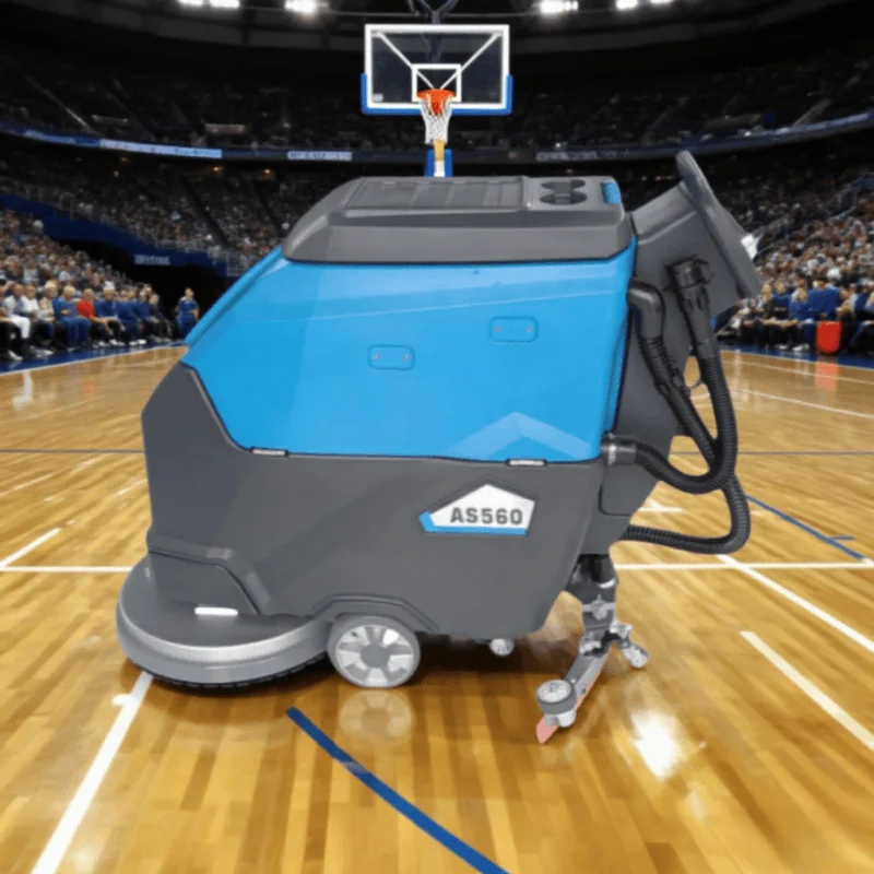 24V Electric Walk-Behind Floor Scrubber and Cleaner Convenient for Small Spaces with Automatic Cleaning Process