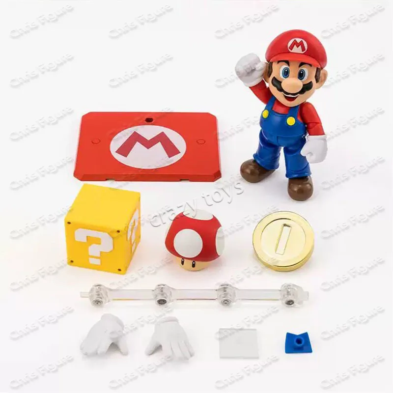 

In Stock Bandai Super Mario Bros. Model Kit Genuine SHF Mario Animation Action Figure Collection Gift
