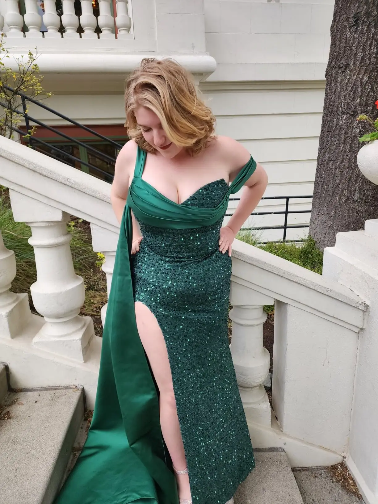 Pailletten zeemeermin galajurken met split off-shoulder satijnen feestjurk voor bruiloft formele avond bruidsmeisjesjurken