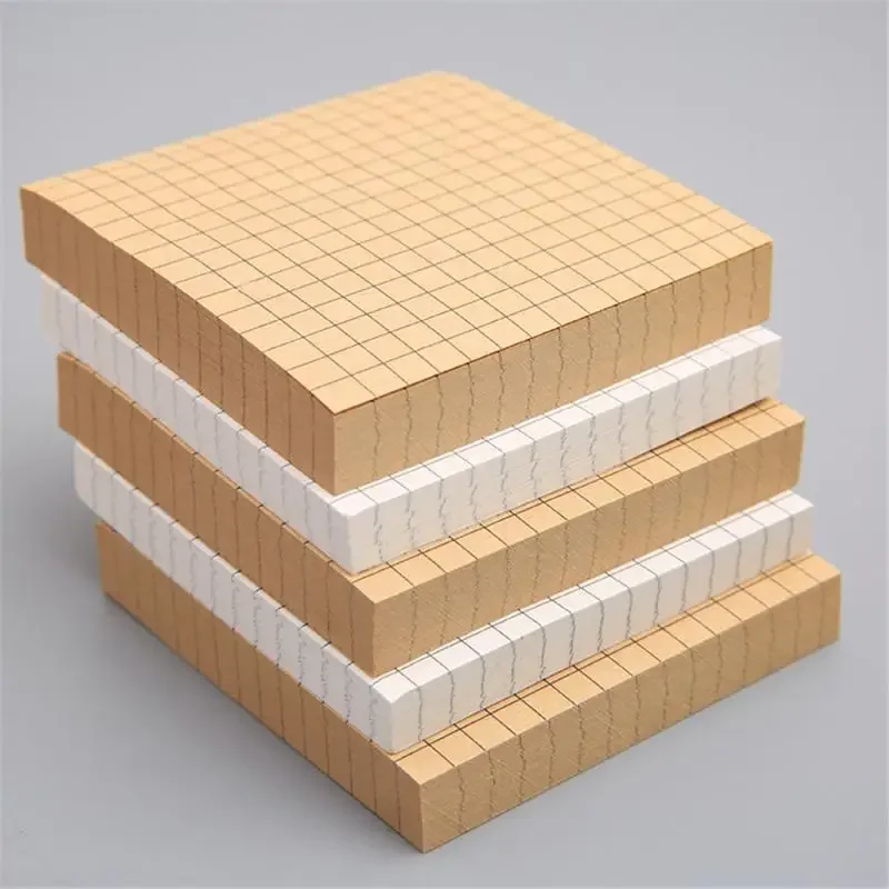80 Sheets Minimalist Sticky Notes Grid/Lined/Blank Note Pad Memo Pad Weekly Plan Diary Note Stationery School Supplies