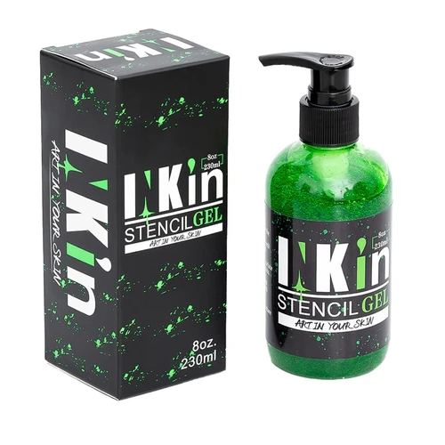 INKIN-Gel de transferencia de tatuaje, 230 ml, plantilla profesional, Gel de plantilla de tatuaje para colores de tatuaje reforzados, accesorios de tatuaje