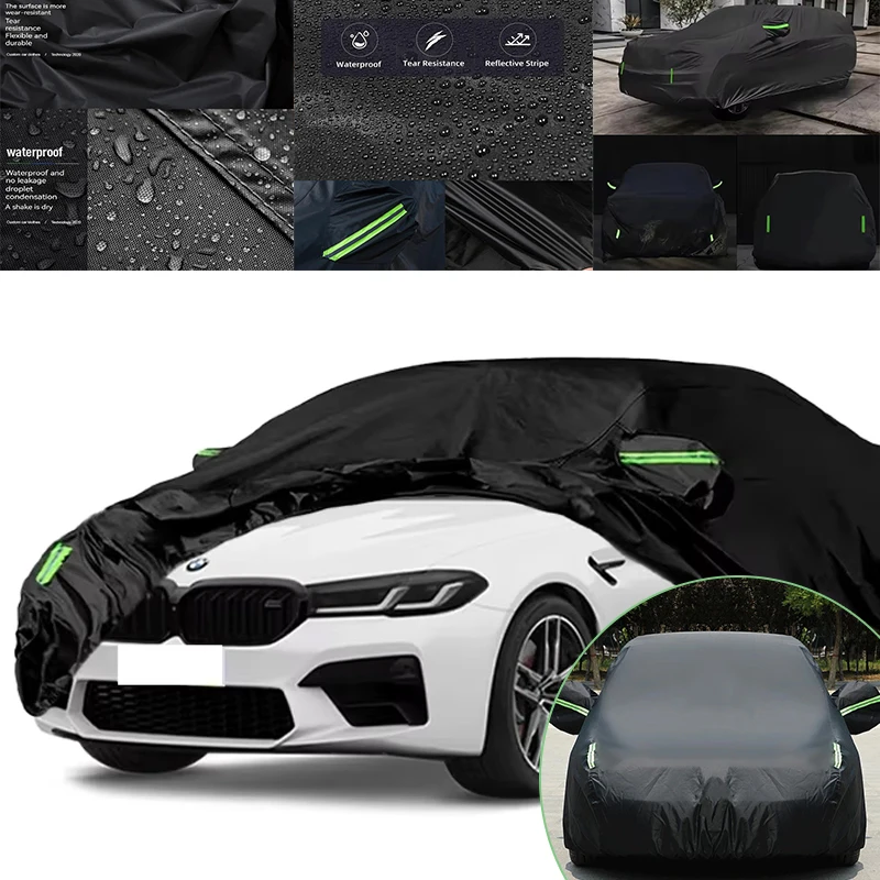 

Outdoor Full Car Cover for BMW M5 - Snowproof Waterproof Dustproof Sunproof with Reflective Strips