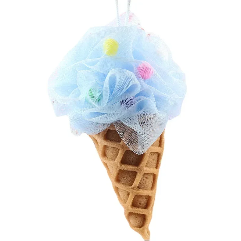 Ice Cream Cute Cartoon Bath Sponge Cleaning Care for Kids Children Skin Care Scrub Shower Wipe Foaming Sponge