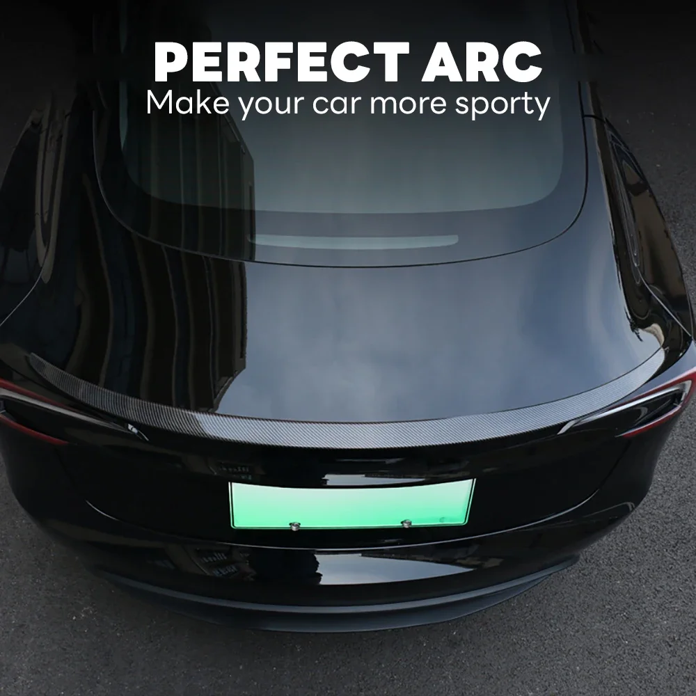 BEVO Rear Trunk Spoiler For Tesla Model Y 3 Highland 2017 - 2024 High-performance ABS Spoiler Lip Tail Wing Accessories