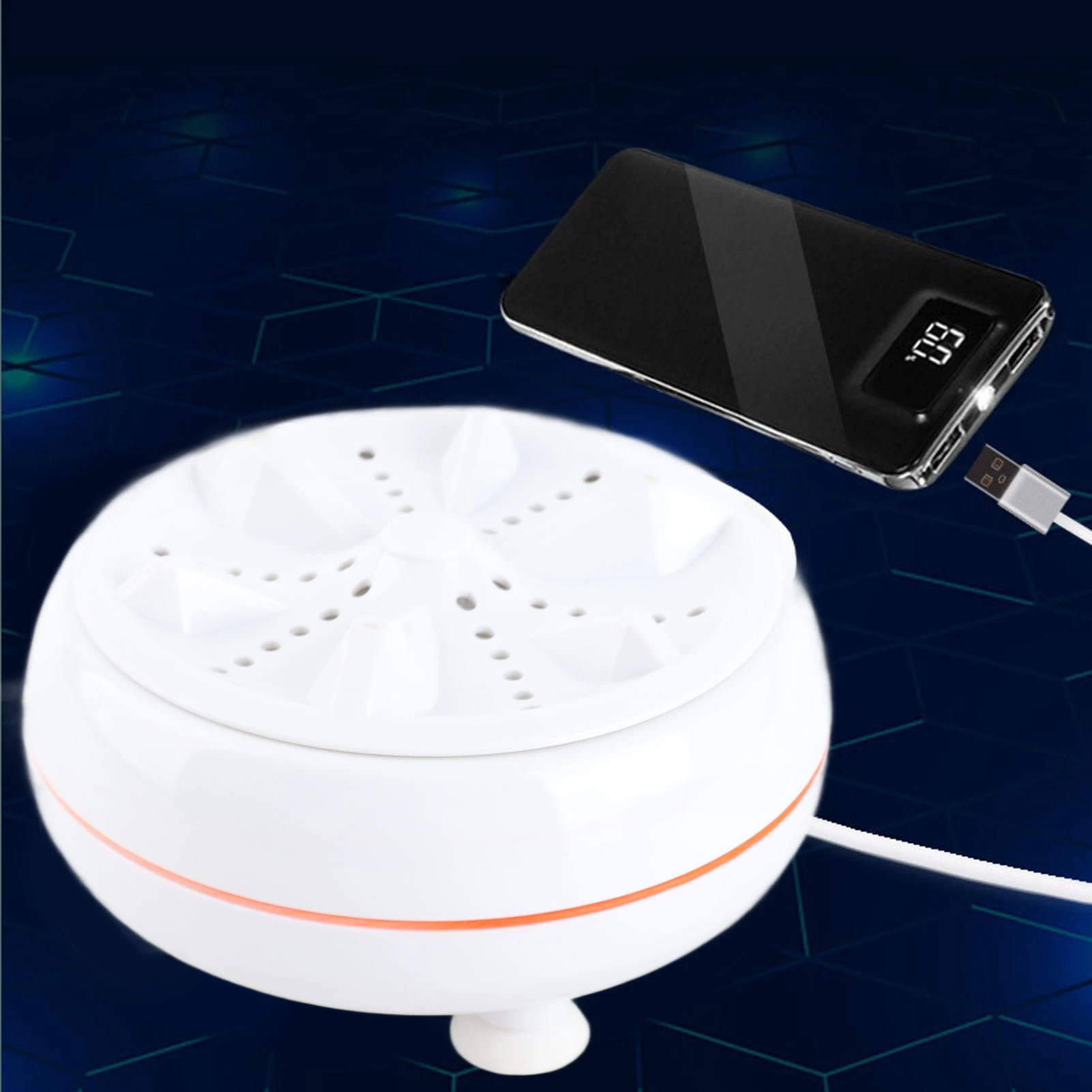 Mini Washing Machine USB Power 30 Mins Washing Water Saving Stable Auto Off Portable Washing Machine for Travel Home