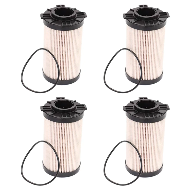 B-M 4PCS Diesel Fuel Filter Elements For Cummins XCMG 270 FF266 Excavator, FS20020, SP133752, 5335504 Replacement Kit